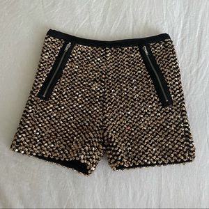 Gold Sequin Shorts
